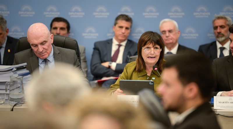 Bullrich defendió el presupuesto para Seguridad y anticipó que enviará dos proyectos de ley al Congreso