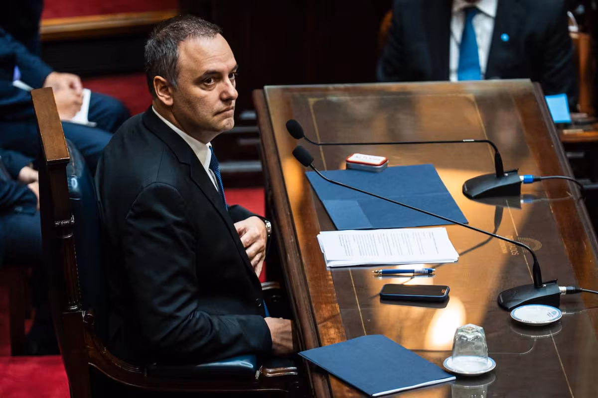 Manuel Adorni presenta el informe de gestión en el Congreso de la Nación Foto de Santiago Oróz - La Nación