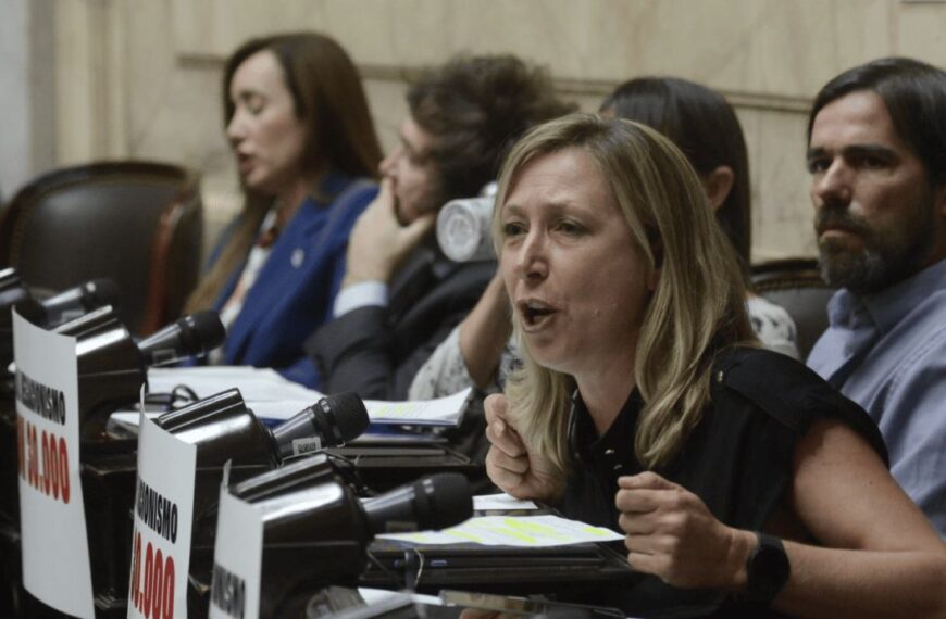Myriam Bregman critica el proyecto de falsas denuncias en el Congreso NCN.