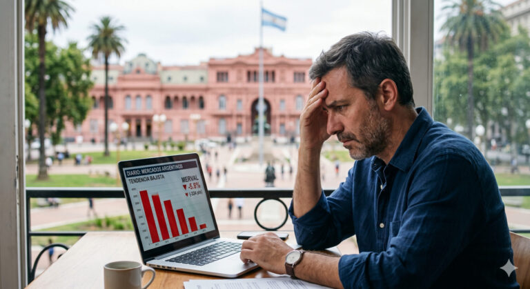 Gráfico de caída de aprobación de Javier Milei según la Encuesta UdeSA NCN.