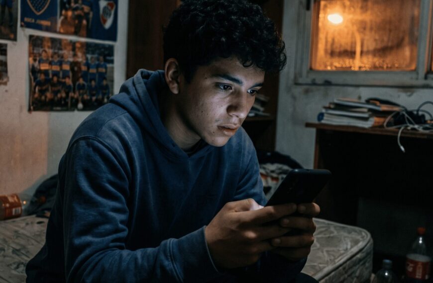 Adolescente frente a plataforma de apuestas online, eje del proyecto de ludopatía enviado al Senado argentino — NCN