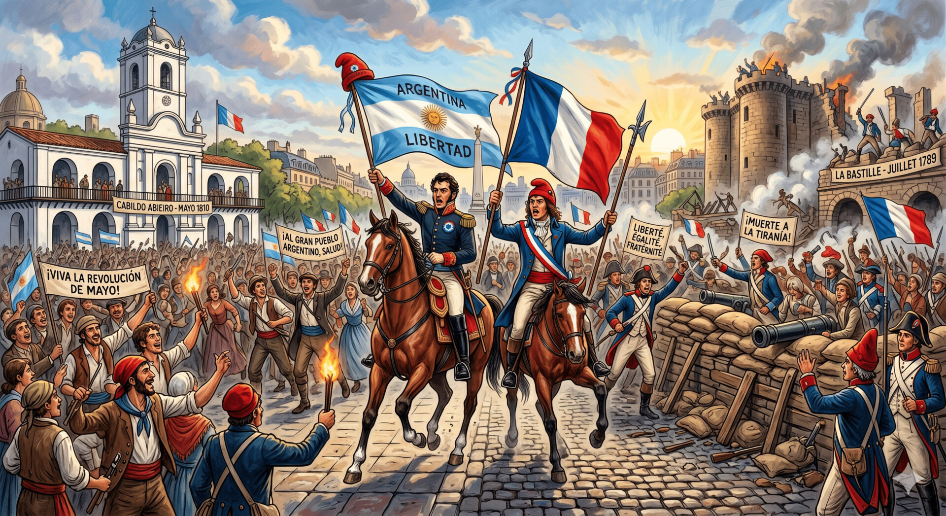 Revolución de Mayo vs. Revolución Francesa